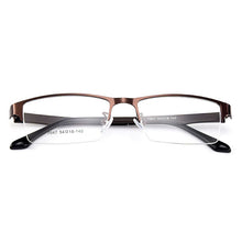 Load image into Gallery viewer, Gmei Optical Men Semi-Rimless Titanium Alloy Glasses Frames for Men Eyewears Flexible Legs IP Electroplating Spectacles Y7047