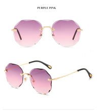 Load image into Gallery viewer, Rimless Cat Eye Sunglasses Women Trendy Sun Glasses Ladies Gradient Shades Framless Eyewear UV400 Mirror