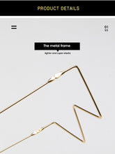 Carica l&#39;immagine nel visualizzatore di Gallery, tregnuo 2022 Triangle Glasses Women Cat Eye Glasses Frame Handmade Rhinestones Personalized Metal Glasses Frame
