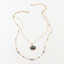 Load image into Gallery viewer, Vintage Fashion Evil Eye Necklace Pendant Clavicle Chain Statement Long Necklace Women Accessory Collares De Moda Bijoux