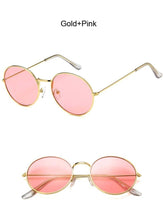 Load image into Gallery viewer, 2022 Retro Round Yellow Sunglasses Women Brand Designer Sun Glasses For Female Male/man Alloy Mirror Oculos De Sol