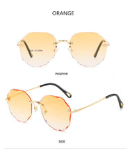 Load image into Gallery viewer, Oulylan Rimless Sunglasses Women Luxury Trimming Gradient Shades Sun Glasses Ladies Vintage Framless Eyewear UV400