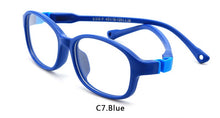 Load image into Gallery viewer, Square Unisex TR90 Flexible Ultralight Glasses Frame Kids Optical Clear Silicone Eyeglasses Boy Girls UV400