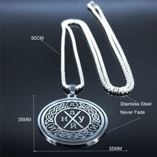 Carica l&#39;immagine nel visualizzatore di Gallery, Viking Stainless Steel Necklace Chain Men/Women Silver Color Necklaces &amp; Pendants Jewelry collar acero inoxidable mujer N3296S02