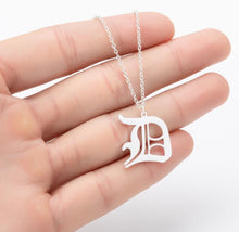 Load image into Gallery viewer, Stainless Steel Gold Color Chain Special Designed Initials Necklace A/B/C/D/E/F Custom Letter Necklace for Women