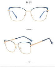 Load image into Gallery viewer, 2022 Metal Square Anti-blue Glasses Frame Women Vintage Transparent Eyeglasses Female Spectacles Oculos Feminino