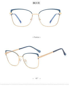 2022 Metal Square Anti-blue Glasses Frame Women Vintage Transparent Eyeglasses Female Spectacles Oculos Feminino