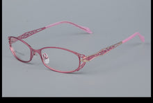 Load image into Gallery viewer, BCLEAR Women Prescription Optical Eyeglasses Frames with Golden Hollow Out Eyeglasses Frame With Flower Female Spectacle Eyewear