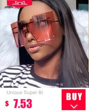 Load image into Gallery viewer, Rimless Alloy Small Square Sunglasses For Women Vintage Ins Hot Gradient Clear Sun Glasses Female Uv400 Shades Hip Hop Eyewear