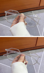 1PC Blue Light Blocking Frame Glasses Computer Mobile Phone Goggles Retro Polygon Ultralight Student Flat Glasses Wholesale