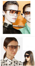 Load image into Gallery viewer, Sexy Square Sunglasses Women Fashion Brand Oversized Sun Glasses Female Black Brown Shades for Men Ladies Lunette Femme Oculos