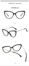 Load image into Gallery viewer, Blue Light Blocking Glasses Women Computer Glass High Quality Transparent Cat Eye Eyeglasses Frame Men Optical Glasse Frame