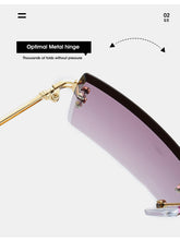 Carica l'immagine nel visualizzatore di Gallery, Retro small rectangle sunglasses women rimless square sun glasses for women 2022 summer style female uv400 green brown Oculos