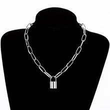 Load image into Gallery viewer, Multilayer Lock Chain Necklace Punk 2020 Padlock Key Pendant Necklace Women Girl Fashion Gothic Party Jewelry