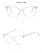 Load image into Gallery viewer, TR90 Comfortable Cat Eye Eyeglasses Frame Women  Vintage Spring Hinge Optical Frame