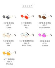 Carica l'immagine nel visualizzatore di Gallery, Rimless Sunglasses Women's Personality Funny Party Flash Steampunk Sunglasses Trendy Clouds Decoration Glasses Eyeglass