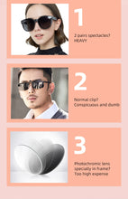 Load image into Gallery viewer, vogue cat eye Sunglasses Women Polarized Magnet Clip On Sun Glasses For Women Female Prescription Oculos