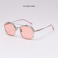 Load image into Gallery viewer, Steampunk Flips Up Sunglasses Women Vintage Polarized Sunglasses Men Sun Glasses Women Brand UV400 Eyeglasses Shades