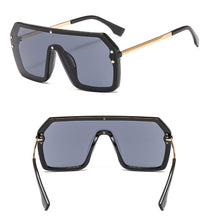 Load image into Gallery viewer, 2022 futuristic big rectangle FF logo sunglasses women uv400 high quality oversized shades for women retro mirro oculos de sol