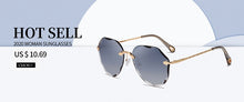 Load image into Gallery viewer, Sunglasses Women Rectangle Frame Transparent Brand Designer Retro Sun Glasses Unisex Square Brown UV400 AE0664