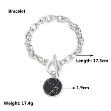 Carica l&#39;immagine nel visualizzatore di Gallery, Minimalist Casual Neck Chain Necklaces for Women Round Marble Pendants Hiphop Female Fashion Jewelry Necklace Naszyjnik