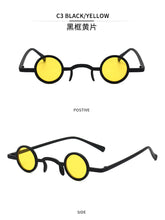 Load image into Gallery viewer, New Classic Retro Gothic Vampire Style Cool Sunglasses Women Small Round Frame SteamPunk Brand Design Sunglasses Oculos De Sol