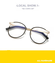 Load image into Gallery viewer, Cat Eye Glasses Frames Women Fake Eyeglasses for Ladies Transparent Eyewear Myopia Frame