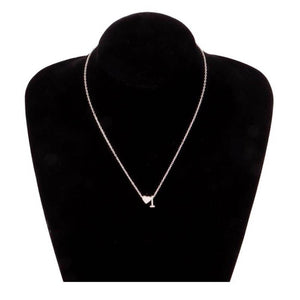 Fashion Tiny Heart Dainty Initial Letter Name Necklaces Choker Chain Necklace For Women Gold Color Pendant Jewelry Gift Collier