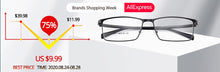 Load image into Gallery viewer, Gmei Optical Phantom trimming titanium eyewear male model diamond trimming Gold rimless finished prescription glassses for Men