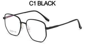 Gmei Optical Business Men Aluminum Magnesium Square Glasses Frame With Spring Hinges Brand Designer Spectacles Frames GF9008