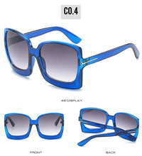 Load image into Gallery viewer, New Fashion Oversized Women Sunglasses Brand Designer Plastic Female Big Frame Gradient Sun Glasses UV400 gafas de sol mujer