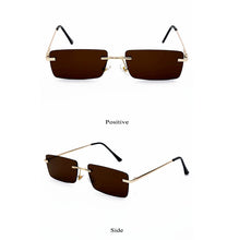 Load image into Gallery viewer, Rectangle Ladies Sunglasses Women 2022 Rimless Square Polarized Sun Glasses For Ladies Zonnebril Dames Vrouwen Bril
