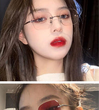 Load image into Gallery viewer, 2022 Women Glasses Frame Luxury Eyeglasses Frame Women Anti Blue Light Eyewear Optics Brand Women Frameless Spectacle