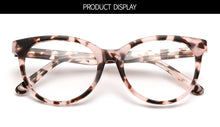 Load image into Gallery viewer, Acetate Cat Eye Style Women Glasses Frame Tortoiseshell Pattern Full Rim Female Myopia Prescription Spectacles Frames D62436