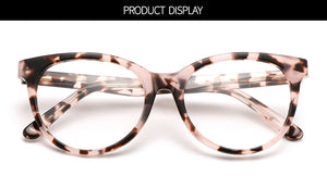 Acetate Cat Eye Style Women Glasses Frame Tortoiseshell Pattern Full Rim Female Myopia Prescription Spectacles Frames D62436