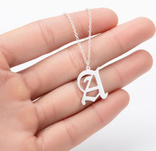 Load image into Gallery viewer, Stainless Steel Gold Color Chain Special Designed Initials Necklace A/B/C/D/E/F Custom Letter Necklace for Women