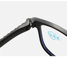 Load image into Gallery viewer, 0 -50 -100 -150 To -600 Square Nearsighted Glasses Finished Full Frame Short-sight Eyewear Prescription Spectacles Black Frame