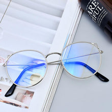 Carica l&#39;immagine nel visualizzatore di Gallery, Women&#39;s Korean Eyeglasses For Women Transparent Clear Glasses  Retro Round Face Frame Sunglass