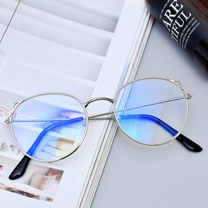 Women's Korean Eyeglasses For Women Transparent Clear Glasses  Retro Round Face Frame Sunglass