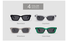Load image into Gallery viewer, Rectangle Narrow Frame Mens Sunglasses Brand Designer Fashion Black Sun glasses for Women Anti-UV S1077