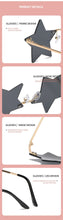 Carica l&#39;immagine nel visualizzatore di Gallery, Vintage Unique Star Shape Mirror Rimless Sunglasses Women Fashion Clear Ocean Lens Eyewear Men Trending Sun Glasses Shades