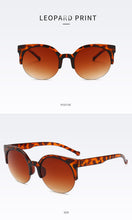 Carica l'immagine nel visualizzatore di Gallery, Occhiali da sole Cat Eye Donna Moda Donna Occhiali da sole vintage Donna Cerchio rotondo Sexy Retro Oculos De Sol Feminino UV400 punti 