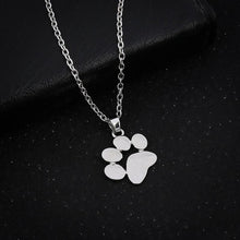 Carica l&#39;immagine nel visualizzatore di Gallery, Korean Simple Necklace Personality Paper Airplane Necklace Hollow Lotus  Animal Paw Pendant Necklace Love Heart Necklace