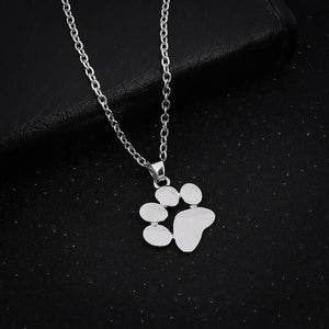 Korean Simple Necklace Personality Paper Airplane Necklace Hollow Lotus  Animal Paw Pendant Necklace Love Heart Necklace