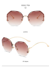 Load image into Gallery viewer, 2022 New Women Sunglasses Rimless UV400 Brand Designer High Quality Gradient Sun Glasses Female oculos