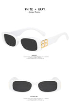 Load image into Gallery viewer, Cool B Logo Rectangle Sunglasses Women Fashion 2022 Brand Designer Color Gradient Lens Sun Glasses Party Beach Glasses UV400
