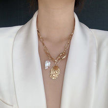 Load image into Gallery viewer, 2020 Korea Fashion Classic Thick Chain Necklace Metal Gold Silver Color Pendant Necklace For Men Women Men Party Jewelry