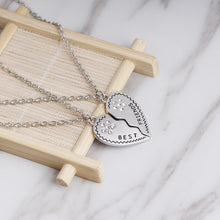 Carica l&#39;immagine nel visualizzatore di Gallery, Fashion Best Friends Honey Love Couple Pendant Necklace 2 Pcs/ Set Rainbow Broken Heart BFF Good Friends Friendship Jewelry Gift