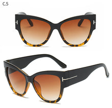 Load image into Gallery viewer, New Fashion Brand Designer Cat Eye Women Sunglasses Female Gradient Points Sun Glasses Big Oculos feminino de sol UV400