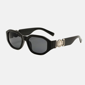Fashion  luxury sunglasses women Personalized Metal Avatar Decorative Men Sunglasses Small Frame Women Sun glasses UV400